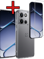 BTH BTH OnePlus Nord 6 Hoesje Siliconen Met Screenprotector - Transparant