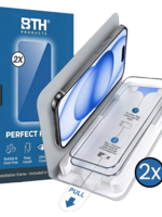 BTH BTH iPhone 15 Plus Screenprotector Perfect Fit Kit - 2 PACK