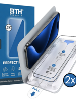 BTH BTH iPhone 15 Pro Screenprotector Perfect Fit Kit - 2 PACK