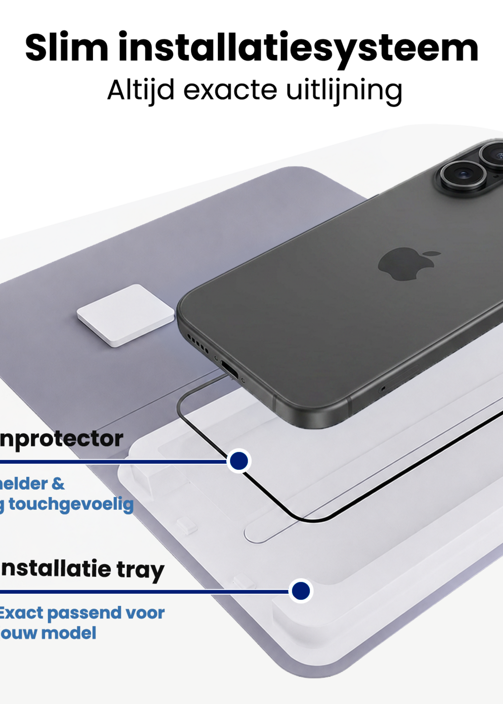 BTH BTH iPhone 17 Screenprotector Perfect Fit Kit - 2 PACK