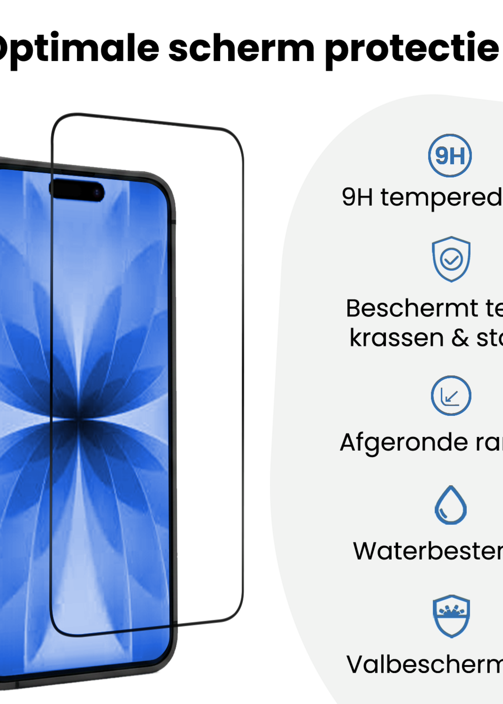 BTH BTH iPhone 17 Screenprotector Perfect Fit Kit - 2 PACK