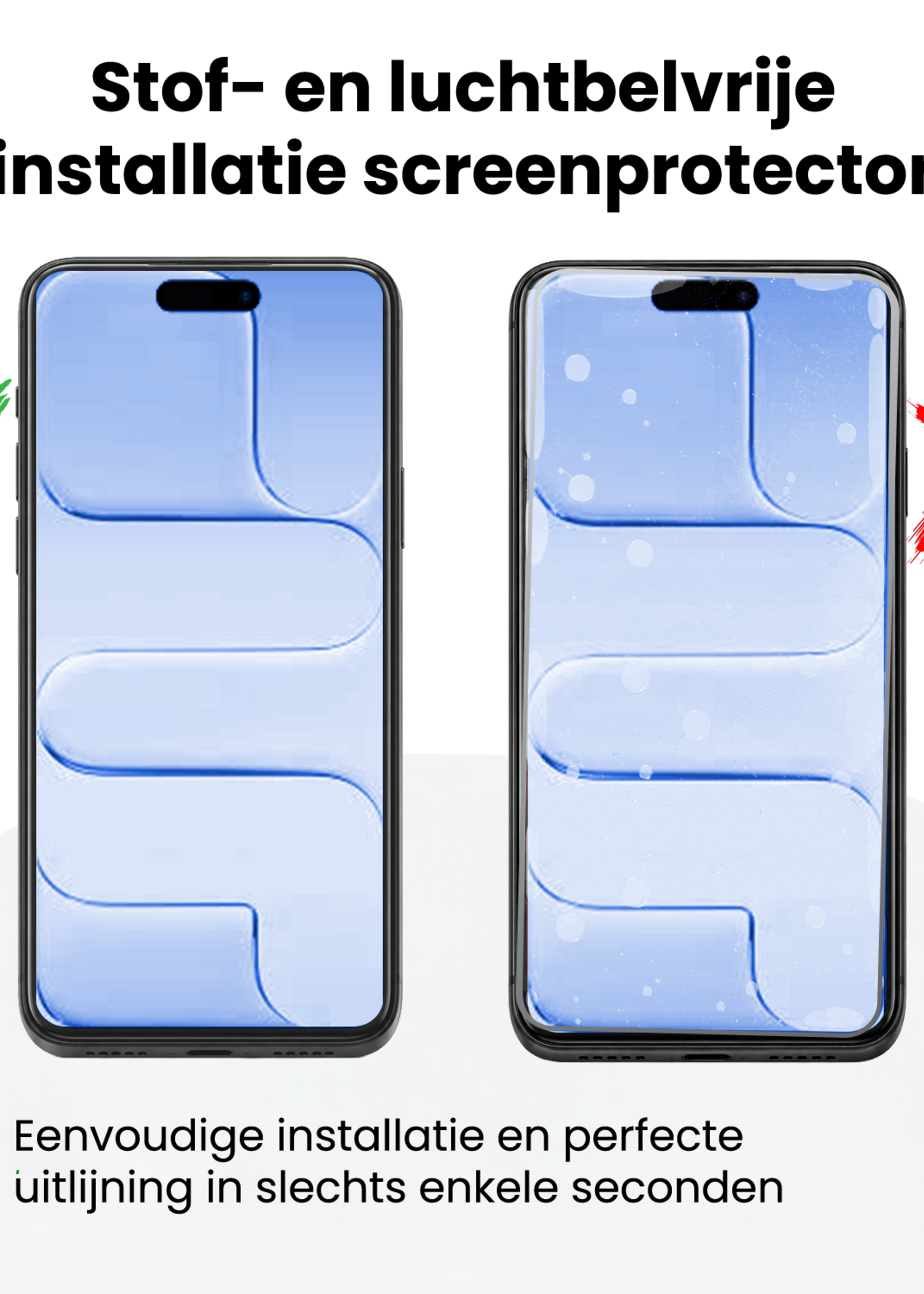 BTH BTH iPhone Air Screenprotector Perfect Fit Kit - 2 PACK