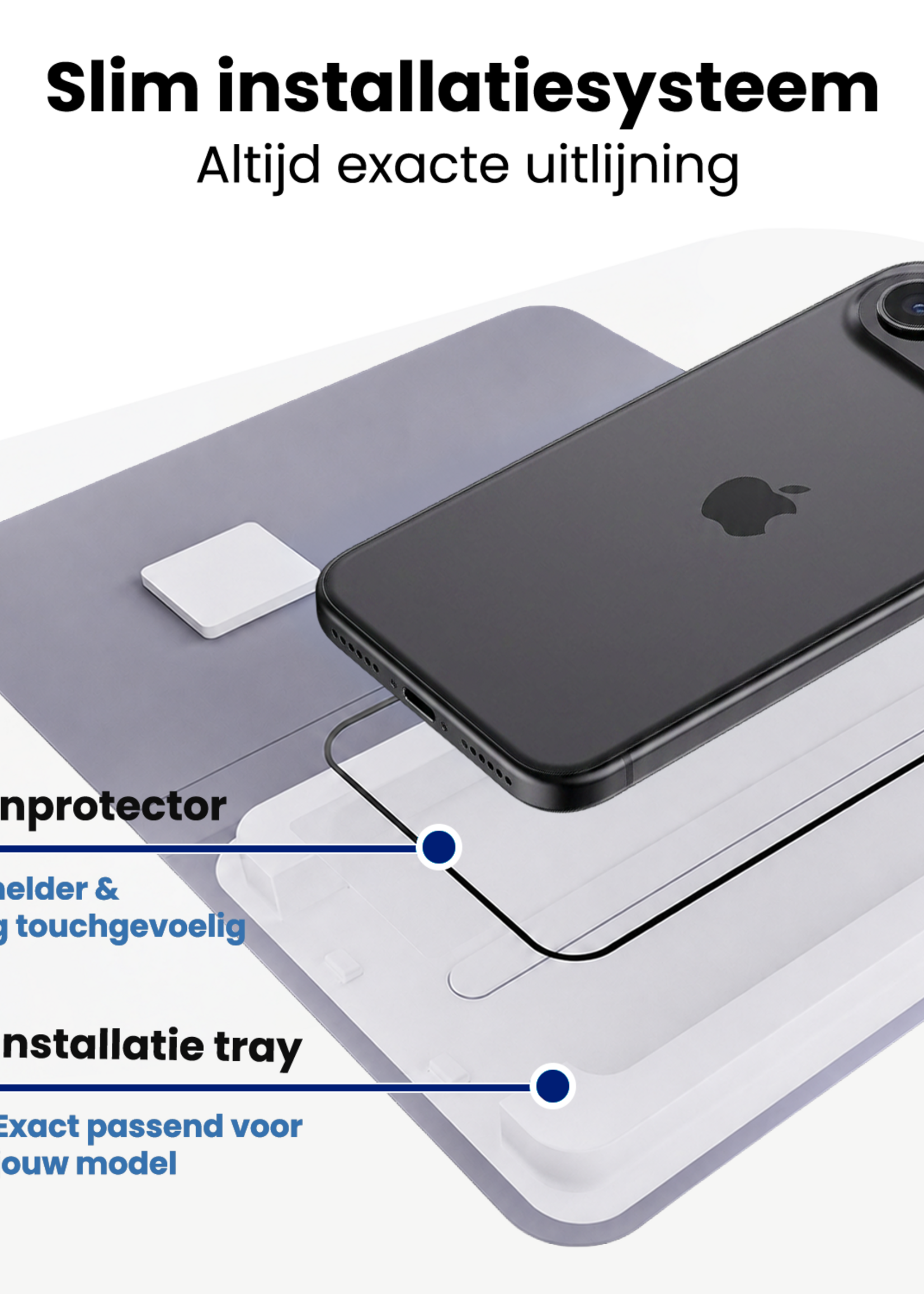 BTH BTH iPhone Air Screenprotector Perfect Fit Kit - 2 PACK