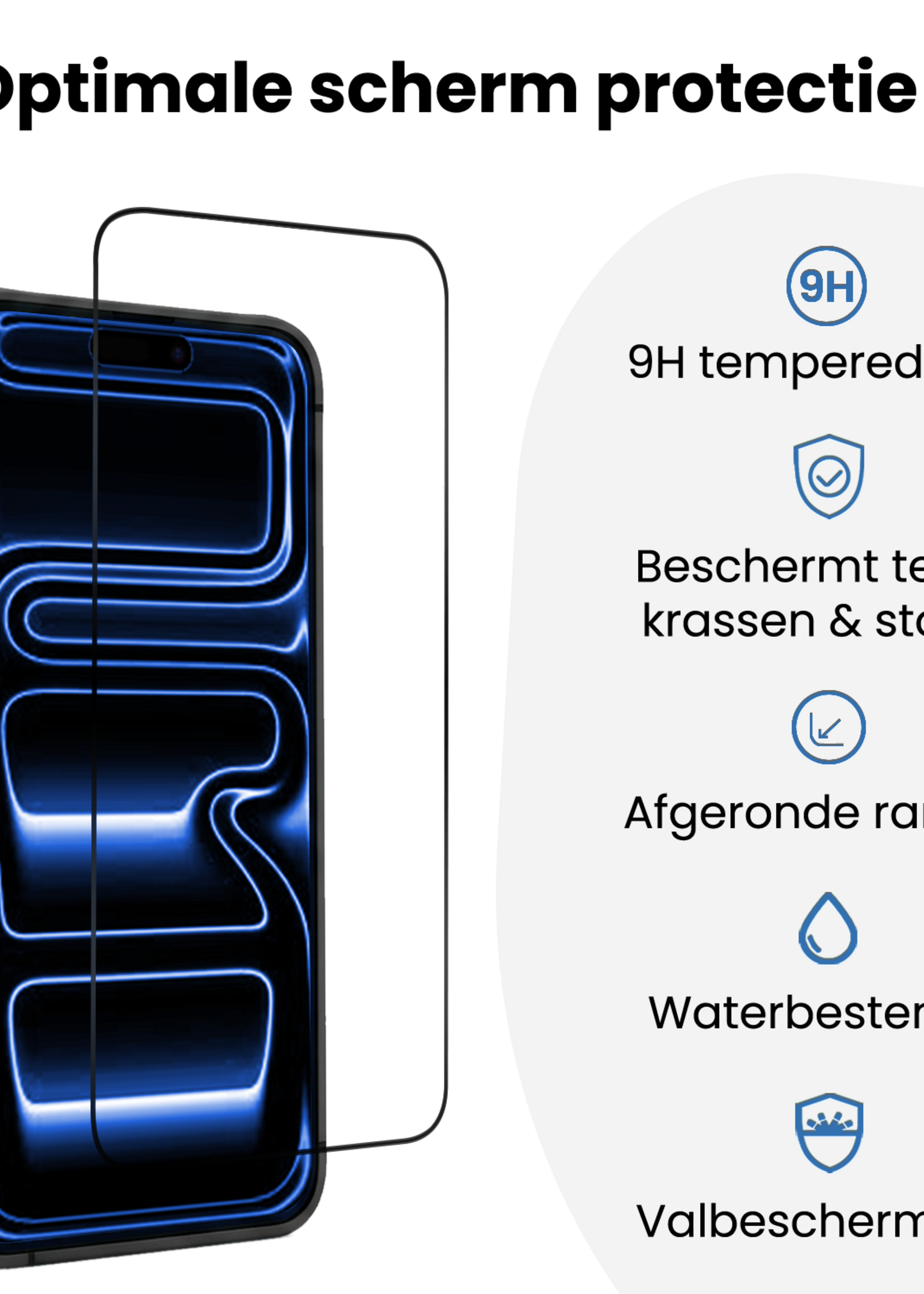 BTH BTH iPhone 17 Pro Screenprotector Perfect Fit Kit - 2 PACK
