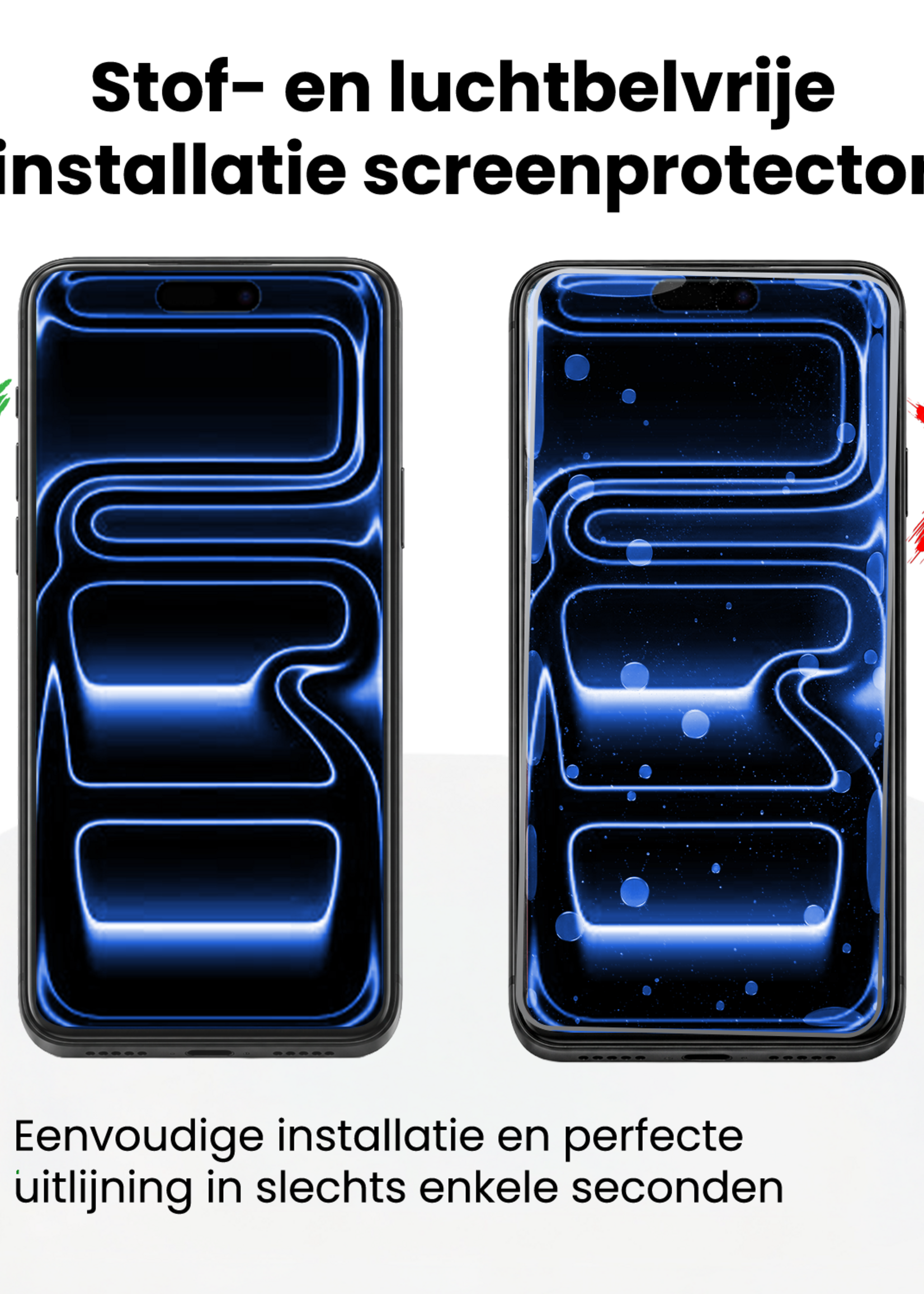 BTH BTH iPhone 17 Pro Max Screenprotector Perfect Fit Kit - 2 PACK
