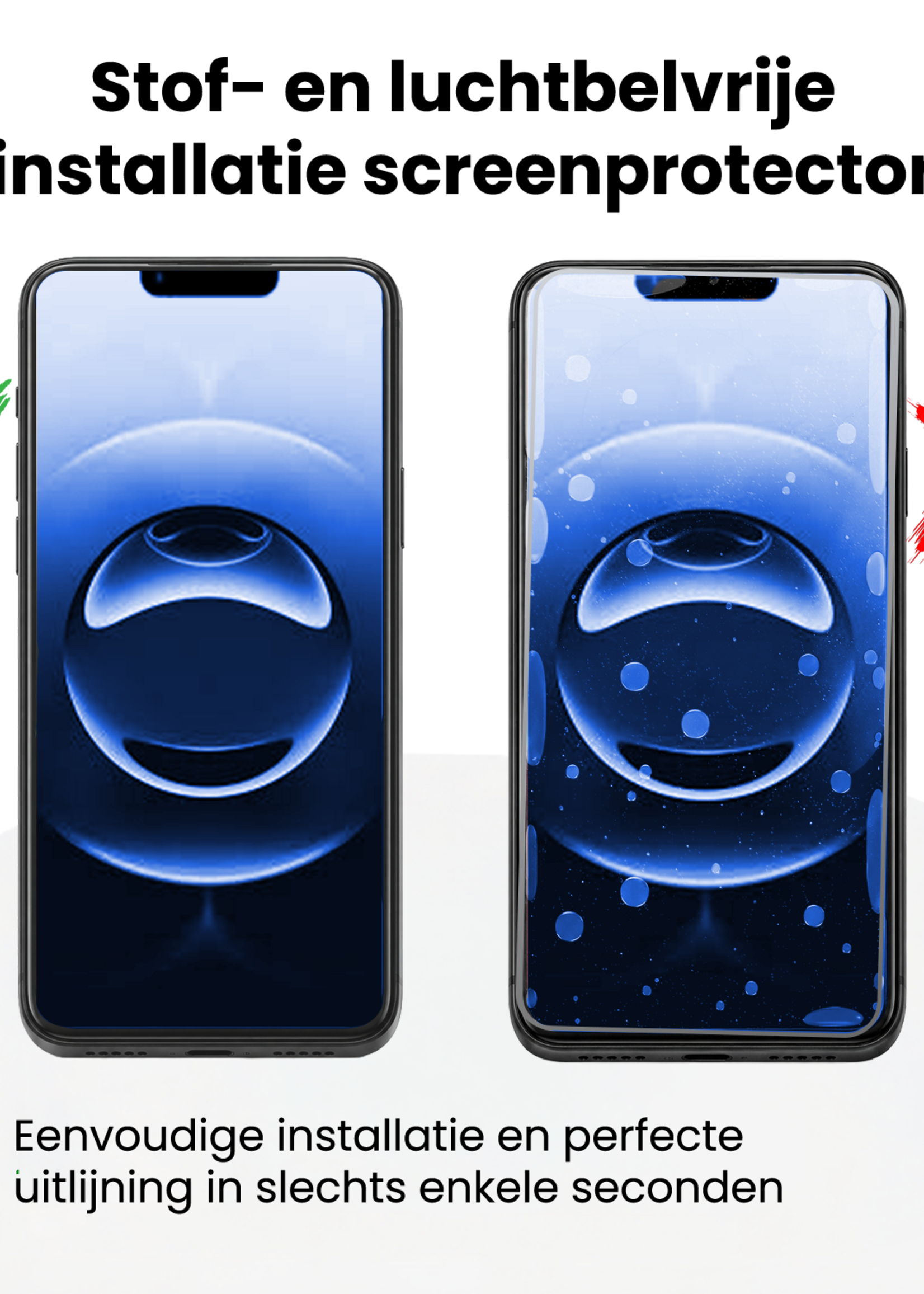 BTH BTH iPhone 16e Screenprotector Perfect Fit Kit - 2 PACK