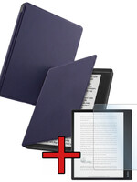 BTH BTH Kobo Elipsa 2E Hoesje Met Screenprotector - Donkerblauw
