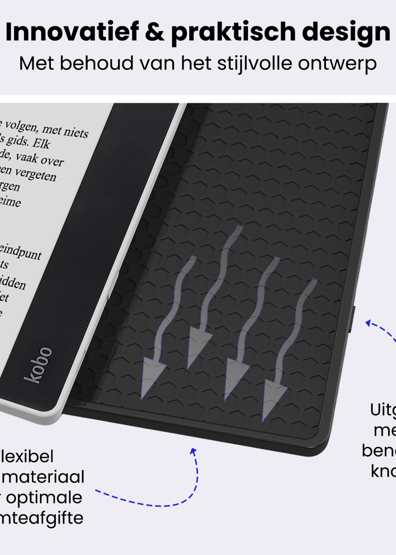 BTH BTH Kobo Elipsa 2E Hoesje Met Screenprotector - Galaxy