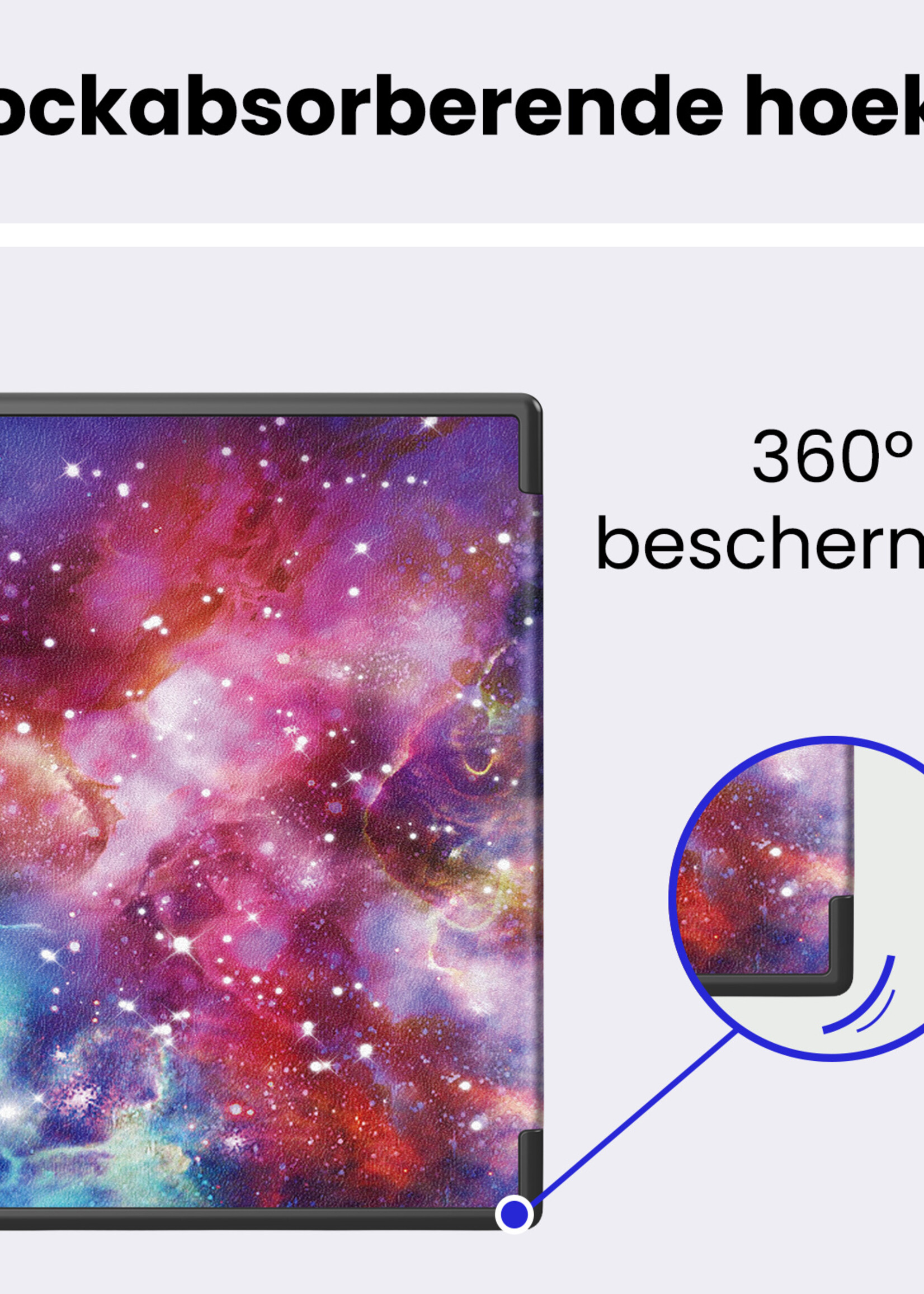 BTH BTH Kobo Elipsa 2E Hoesje Met Screenprotector - Galaxy