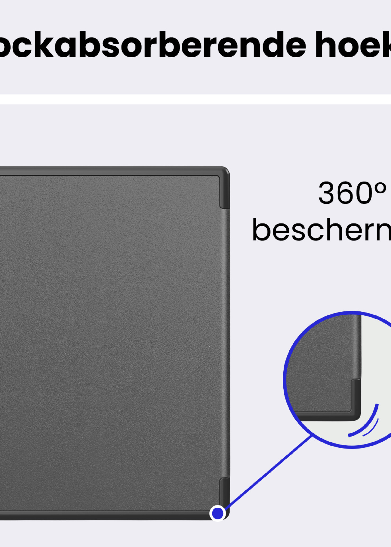 BTH BTH Kobo Elipsa 2E Hoesje Met Screenprotector - Grijs
