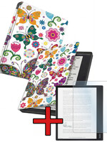 BTH BTH Kobo Elipsa 2E Hoesje Met Screenprotector - Vlinders