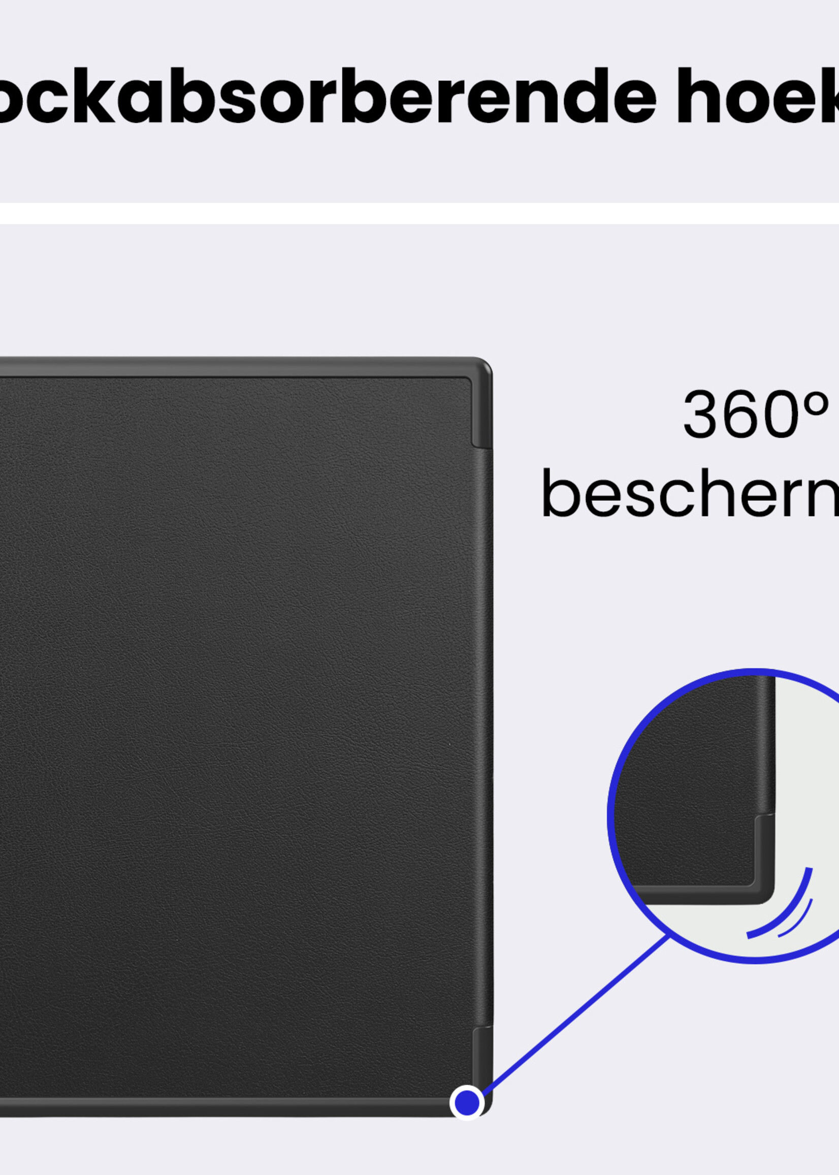 BTH BTH Kobo Elipsa 2E Hoesje Met Screenprotector - Zwart