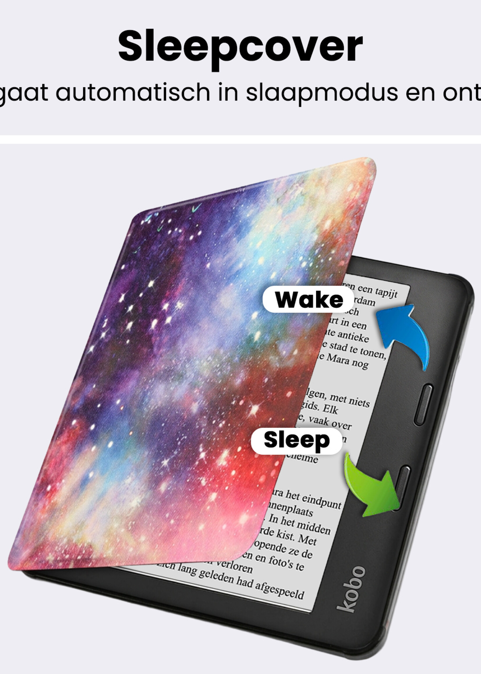 BTH BTH Kobo Libra 2 Hoesje - Galaxy