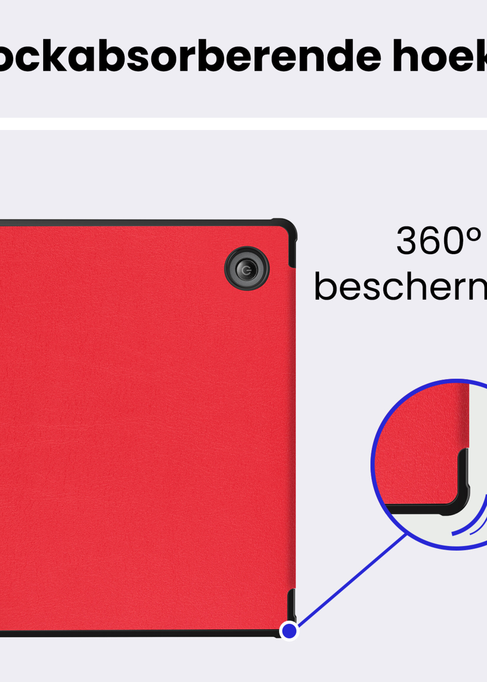 BTH BTH Kobo Libra 2 Hoesje - Rood