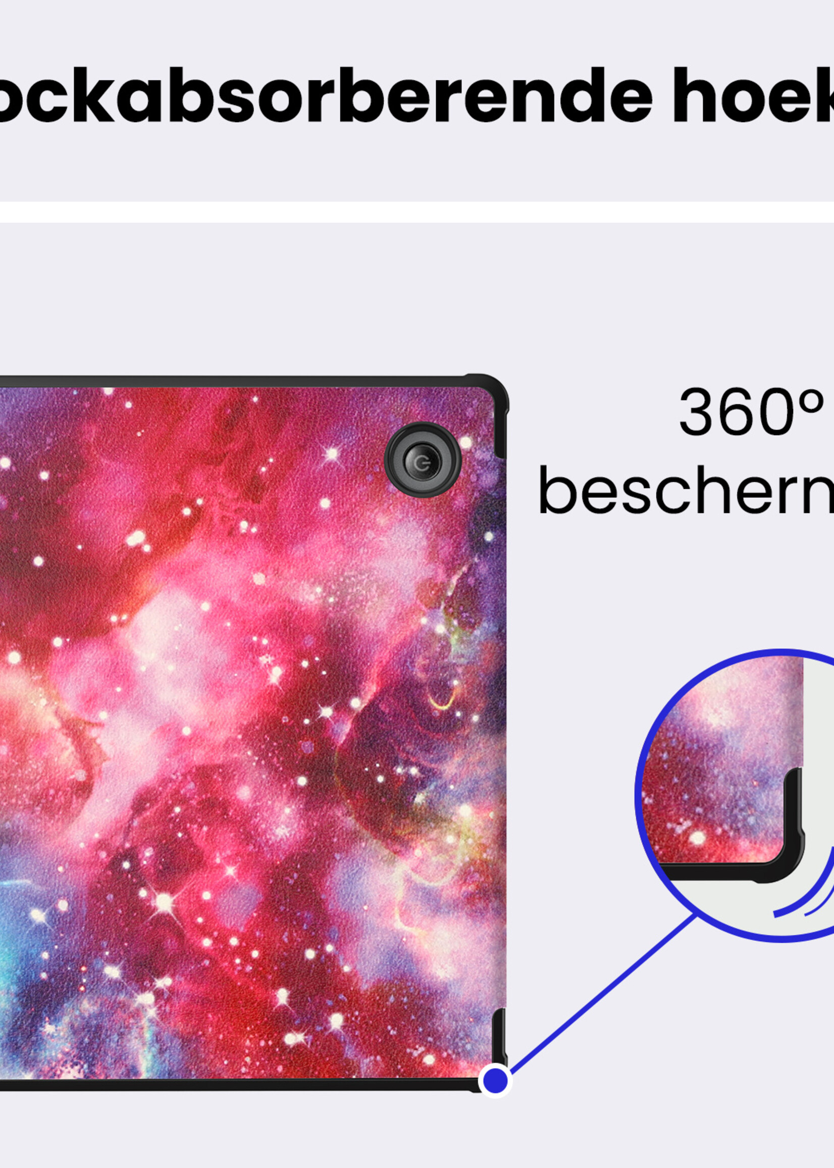 BTH BTH Kobo Libra 2 Hoesje Met Screenprotector - Galaxy