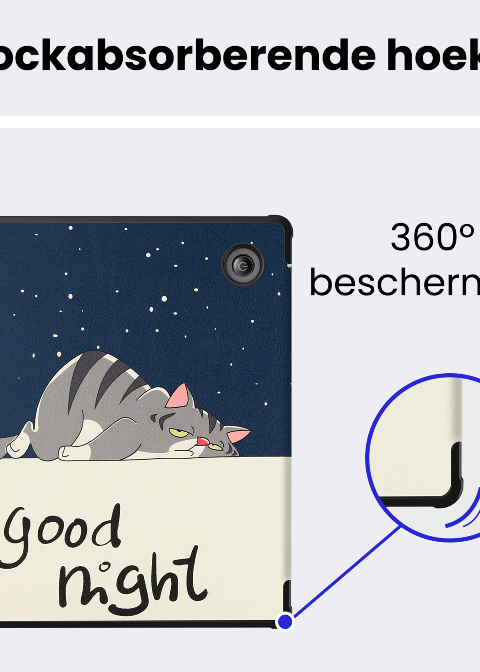 BTH BTH Kobo Libra 2 Hoesje Met Screenprotector - Kat