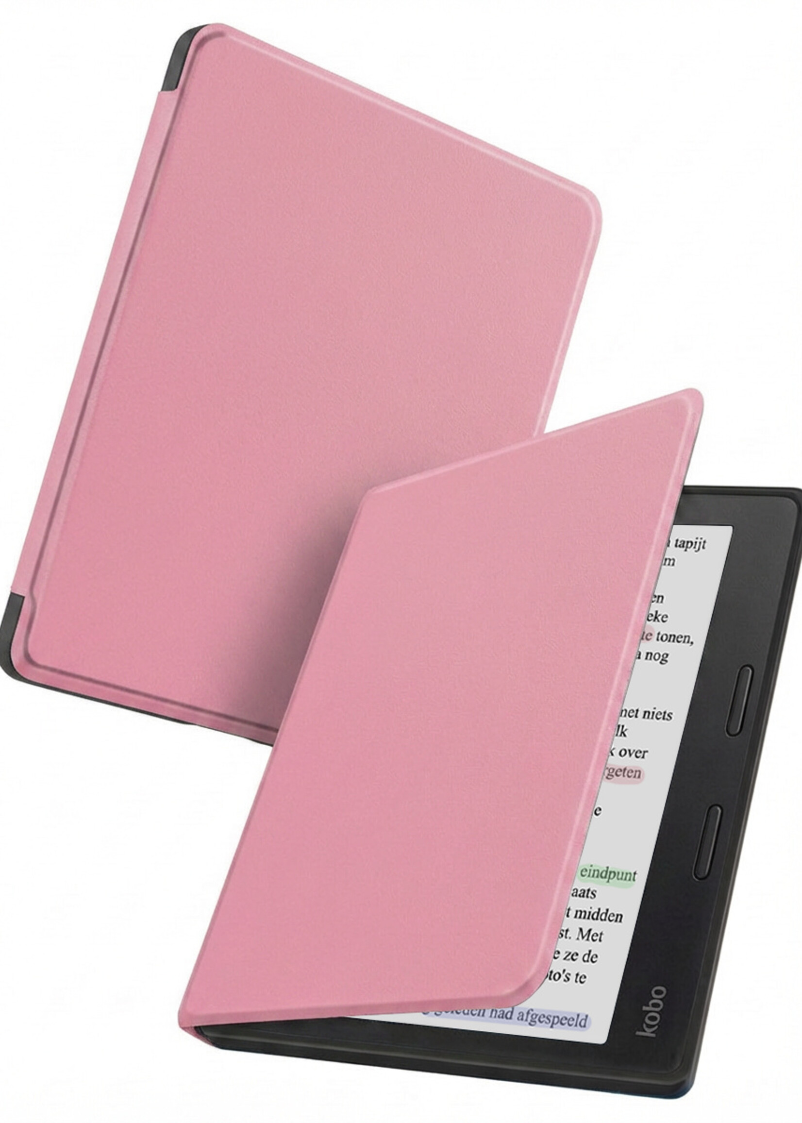 BTH BTH Kobo Libra Colour Hoesje - Roze