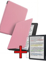 BTH BTH Kobo Libra Colour Hoesje Met Screenprotector - Roze
