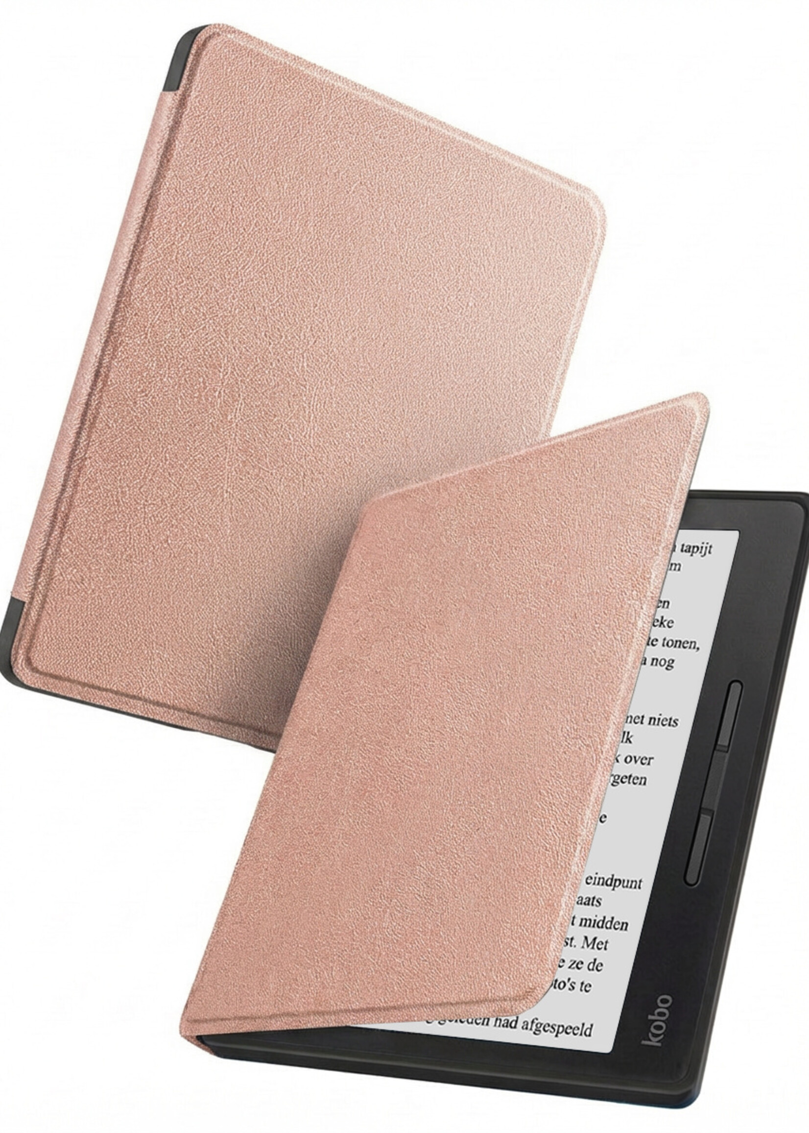 BTH BTH Kobo Libra H20 Hoesje - Rose Goud
