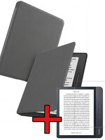 BTH BTH Kobo Libra H2O Hoesje Met Screenprotector - Grijs