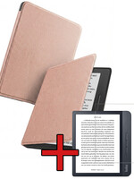 BTH BTH Kobo Libra H2O Hoesje Met Screenprotector - Rose Goud
