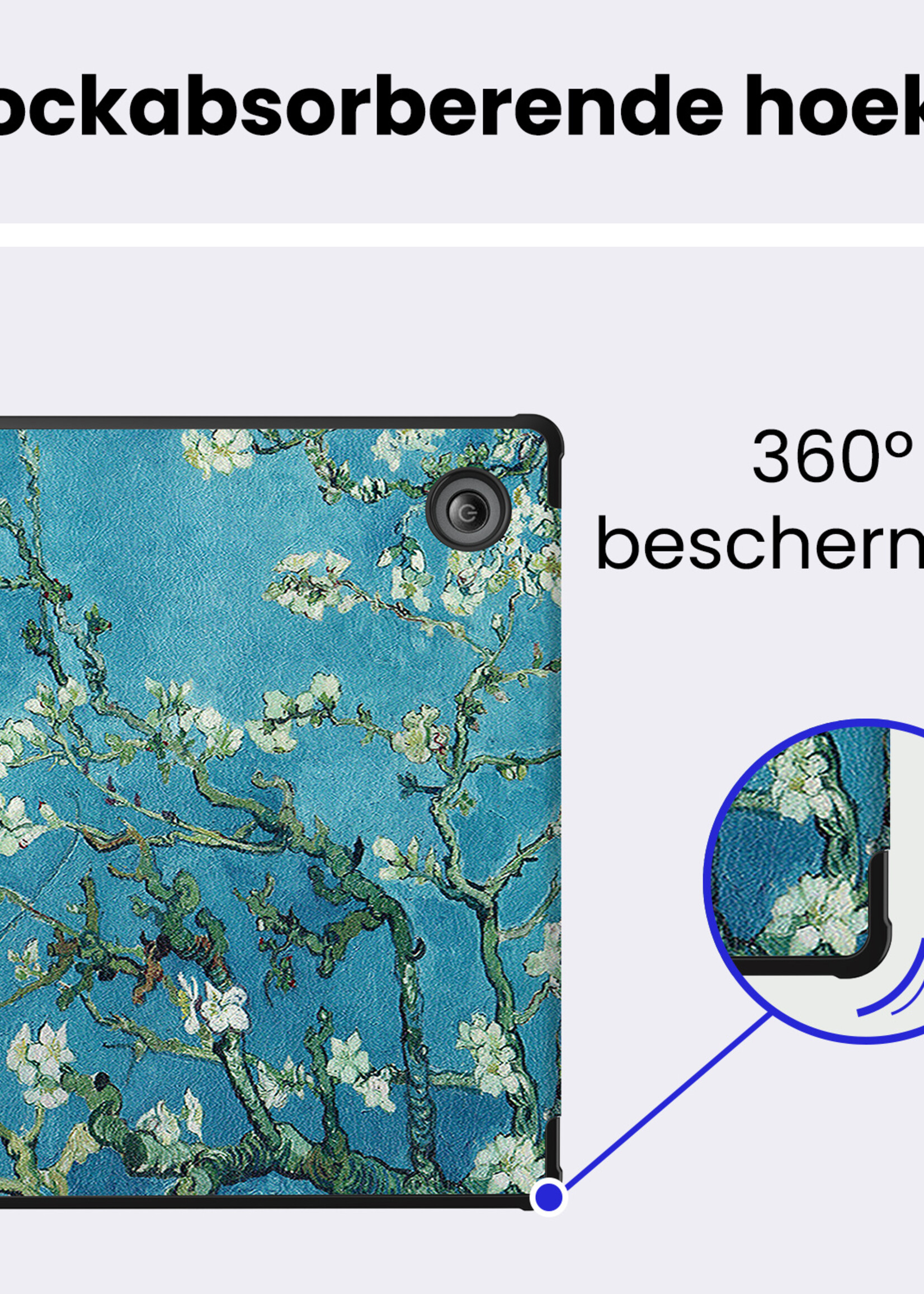 BTH BTH Kobo Sage Hoesje Met Screenprotector - Bloesem