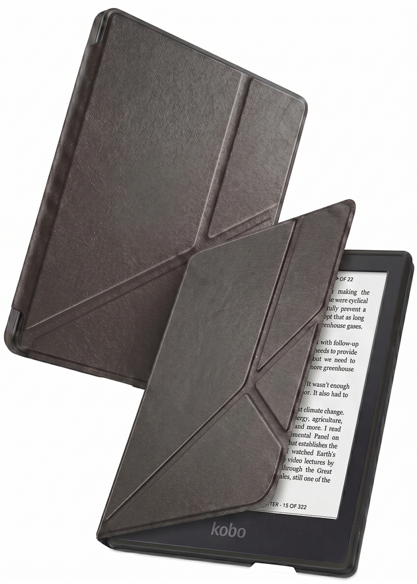 BTH BTH Kobo Clara 2E Hoesje Trifold - Zwart