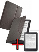 BTH BTH Kobo Clara 2E Hoesje Trifold Met Screenprotector - Zwart