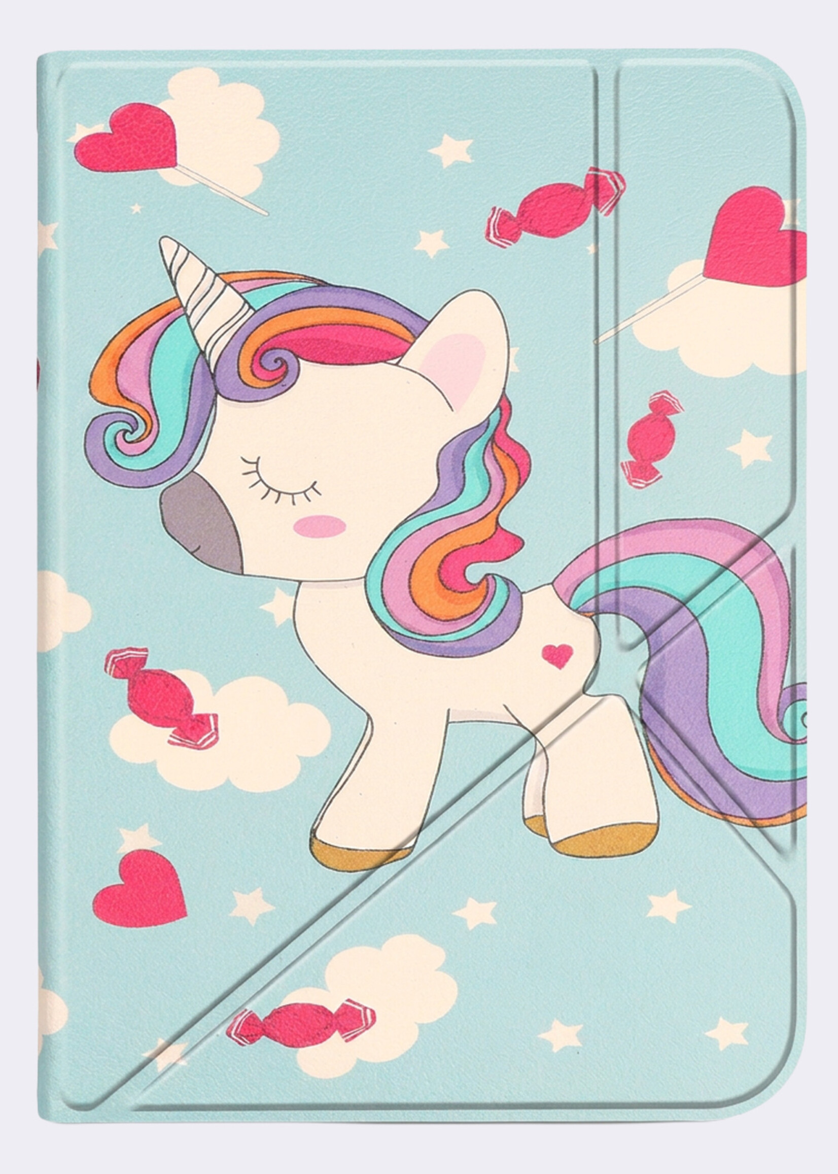 BTH BTH Kobo Clara Colour Hoesje Trifold - Eenhoorn