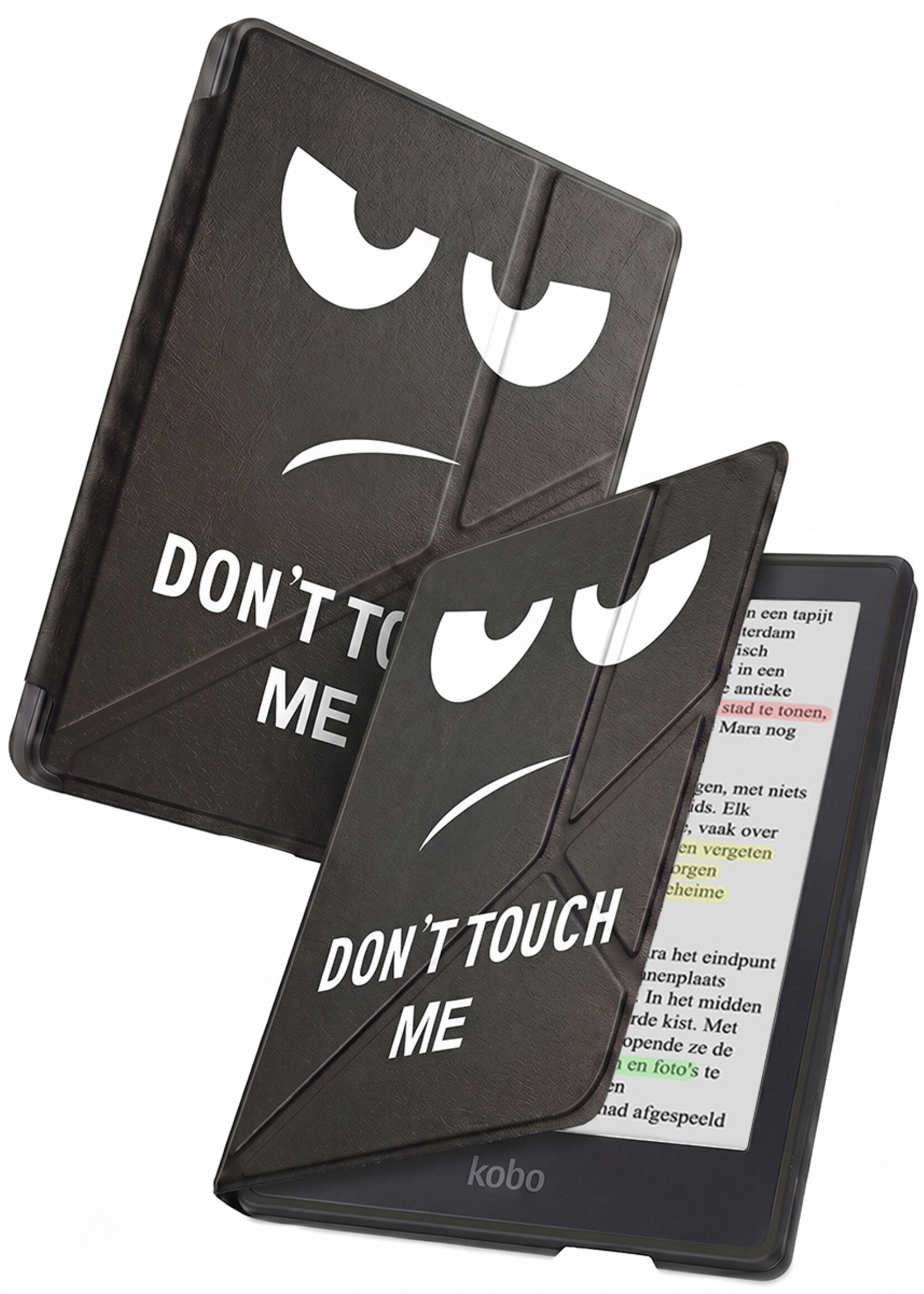 BTH BTH Kobo Clara BW Hoesje Trifold - Don't Touch Me