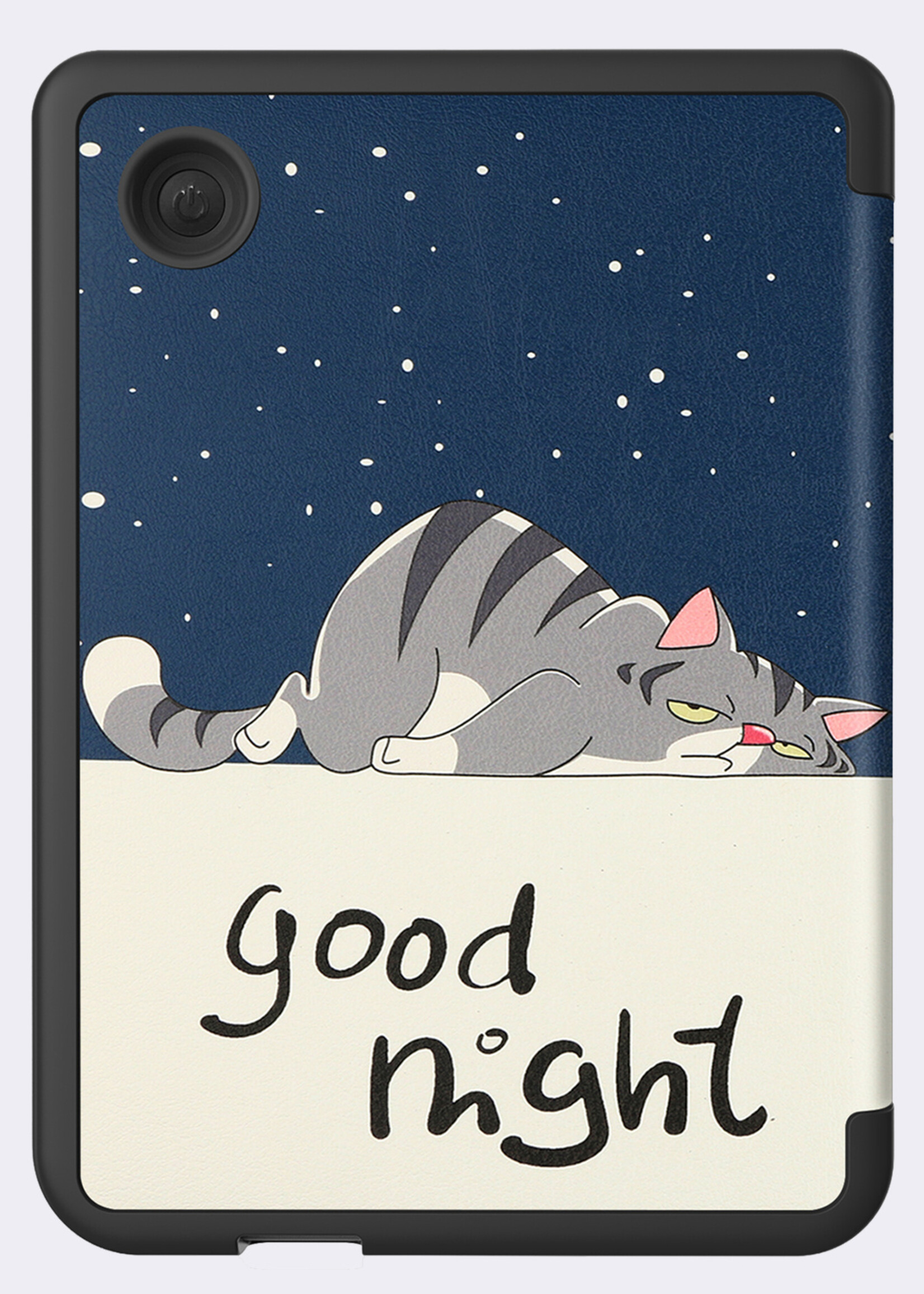 BTH BTH Kobo Clara BW Hoesje Trifold Met Screenprotector - Kat