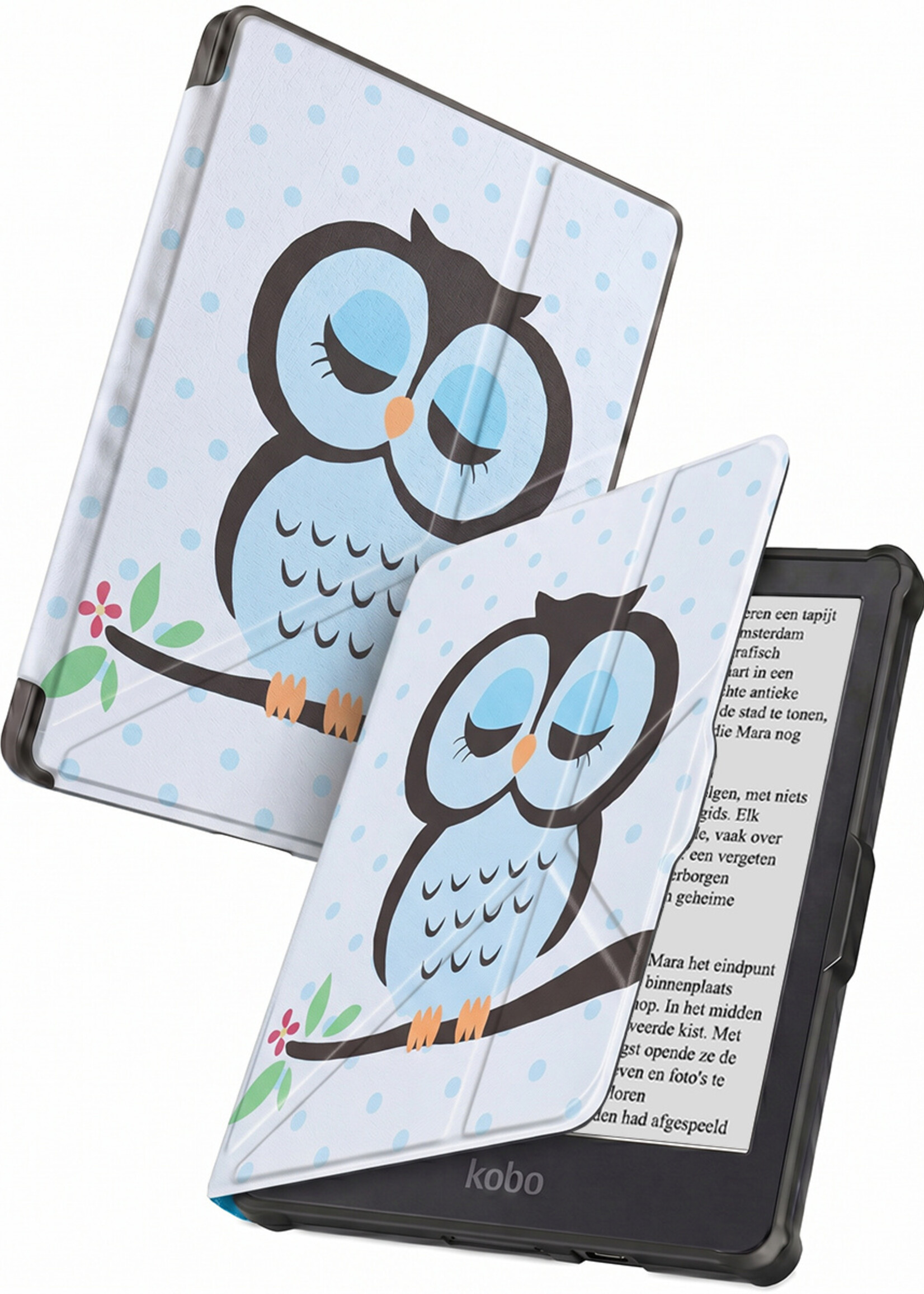 BTH BTH Kobo Clara HD Hoesje Trifold - Uil