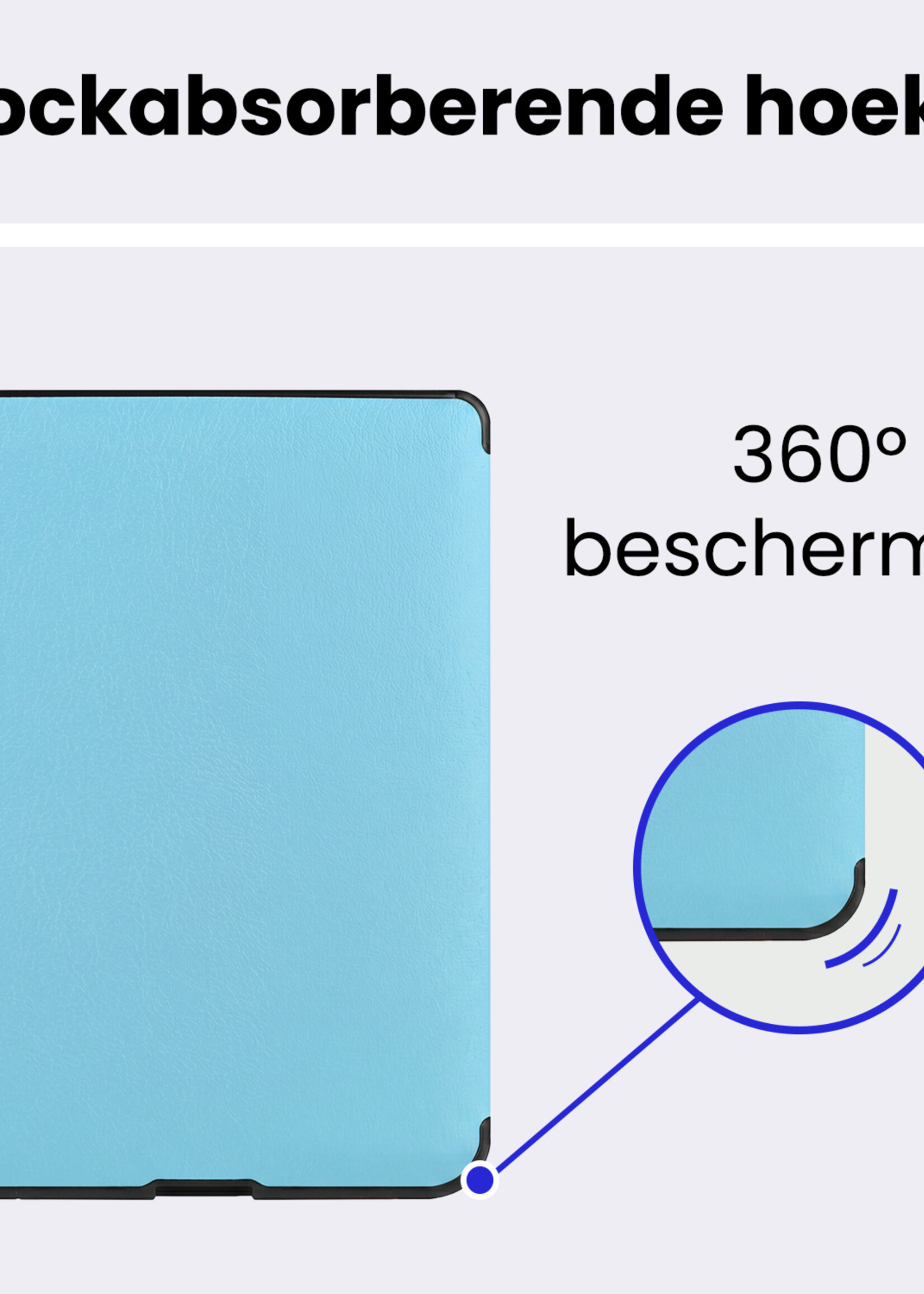 BTH BTH Kobo Nia Hoesje Trifold - Lichtblauw