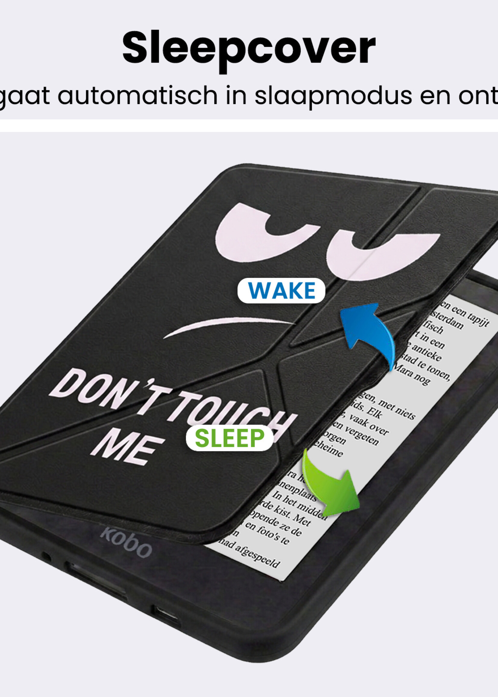 BTH BTH Kobo Nia Hoesje Trifold - Don't Touch Me