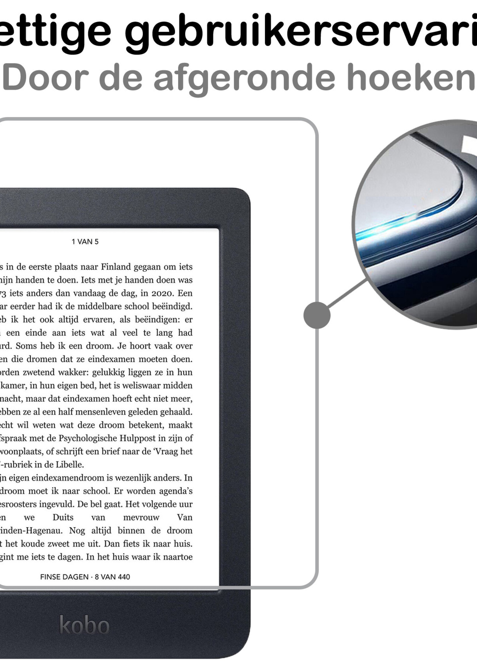BTH BTH Kobo Nia Hoesje Trifold Met Screenprotector - Bloesem
