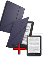 BTH BTH Kobo Nia Hoesje Trifold Met Screenprotector - Donkerblauw