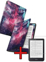 BTH BTH Kobo Nia Hoesje Trifold Met Screenprotector - Galaxy