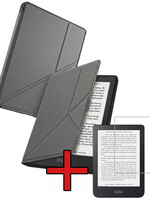 BTH BTH Kobo Nia Hoesje Trifold Met Screenprotector - Grijs
