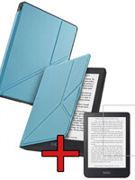 BTH BTH Kobo Nia Hoesje Trifold Met Screenprotector - Lichtblauw