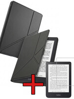 BTH BTH Kobo Nia Hoesje Trifold Met Screenprotector - Zwart