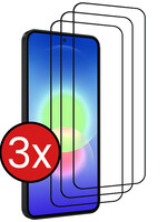 BTH BTH Samsung Galaxy A27 Screenprotector Glas Full Cover - 3 PACK