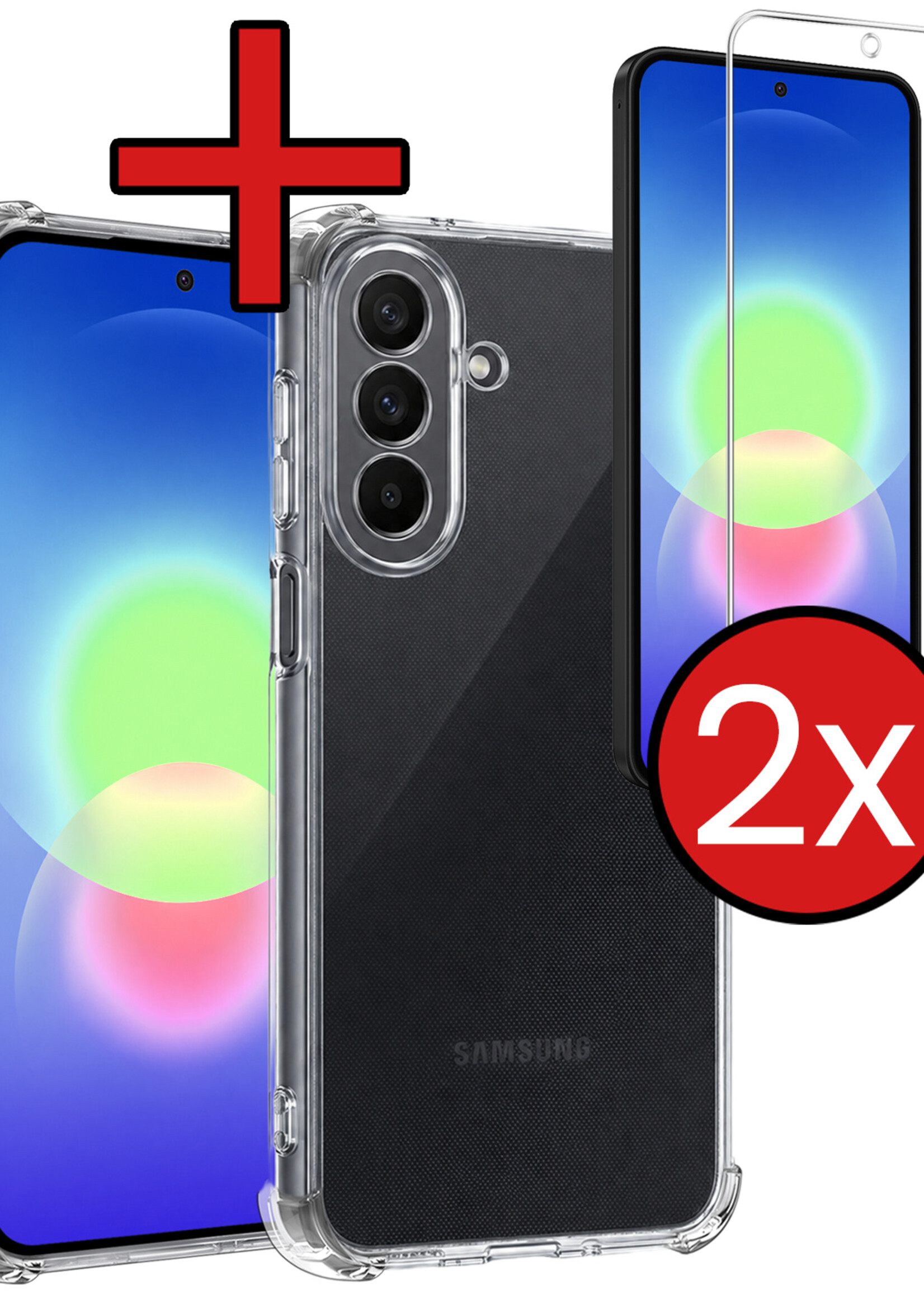 BTH BTH Samsung Galaxy A27 Hoesje Shockproof Met 2x Screenprotector