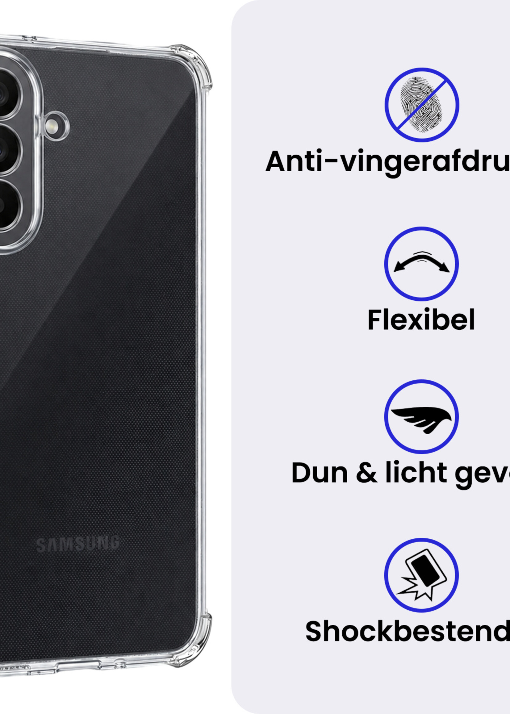 BTH BTH Samsung Galaxy A27 Hoesje Shockproof Met 2x Screenprotector