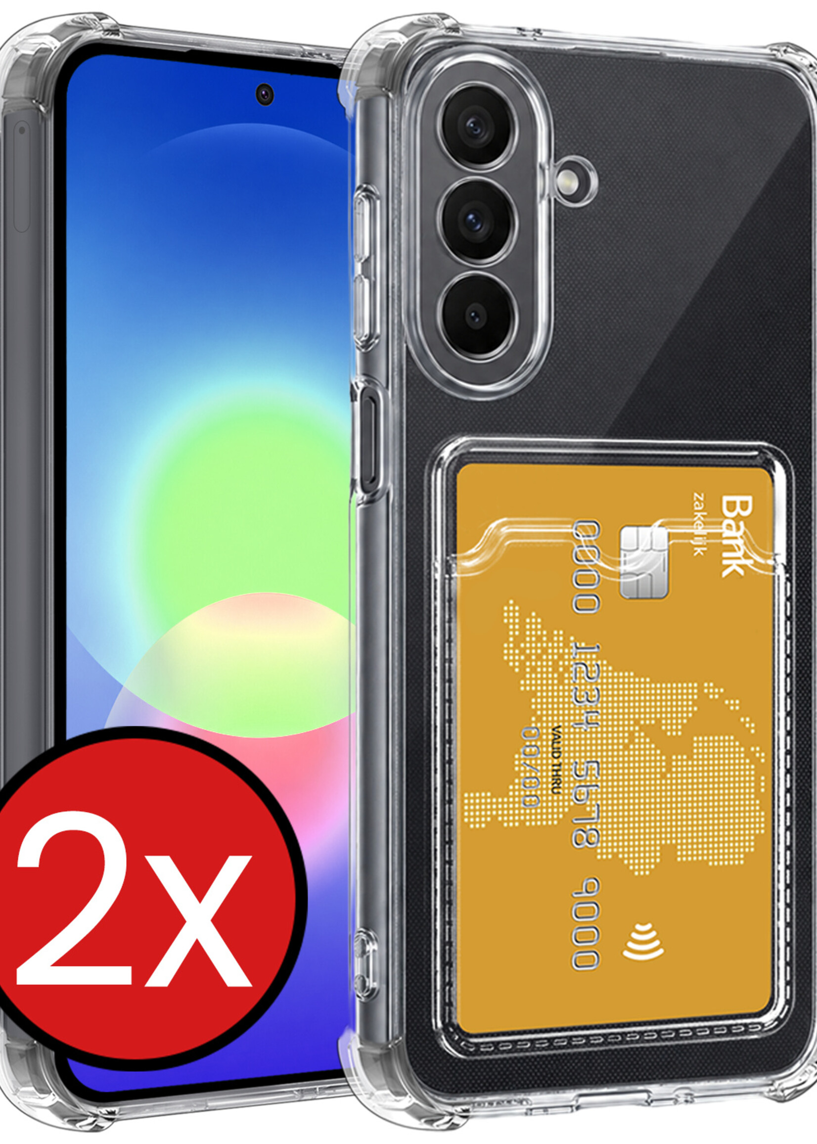 BTH BTH Samsung Galaxy A27 Hoesje Pashouder - 2 PACK