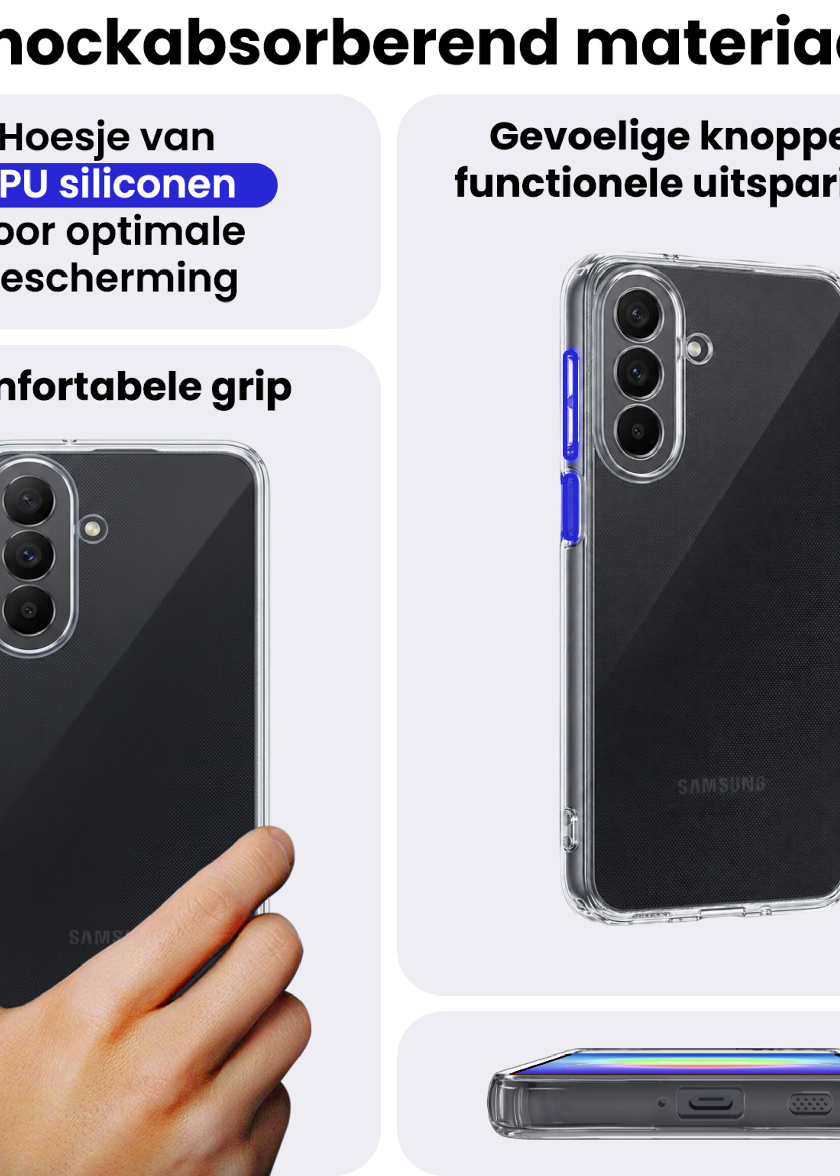 BTH BTH Samsung Galaxy A27 Hoesje Siliconen - Transparant
