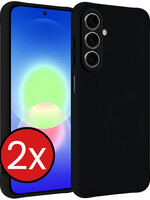 BTH BTH Samsung Galaxy A27 Hoesje Siliconen - Zwart - 2 PACK