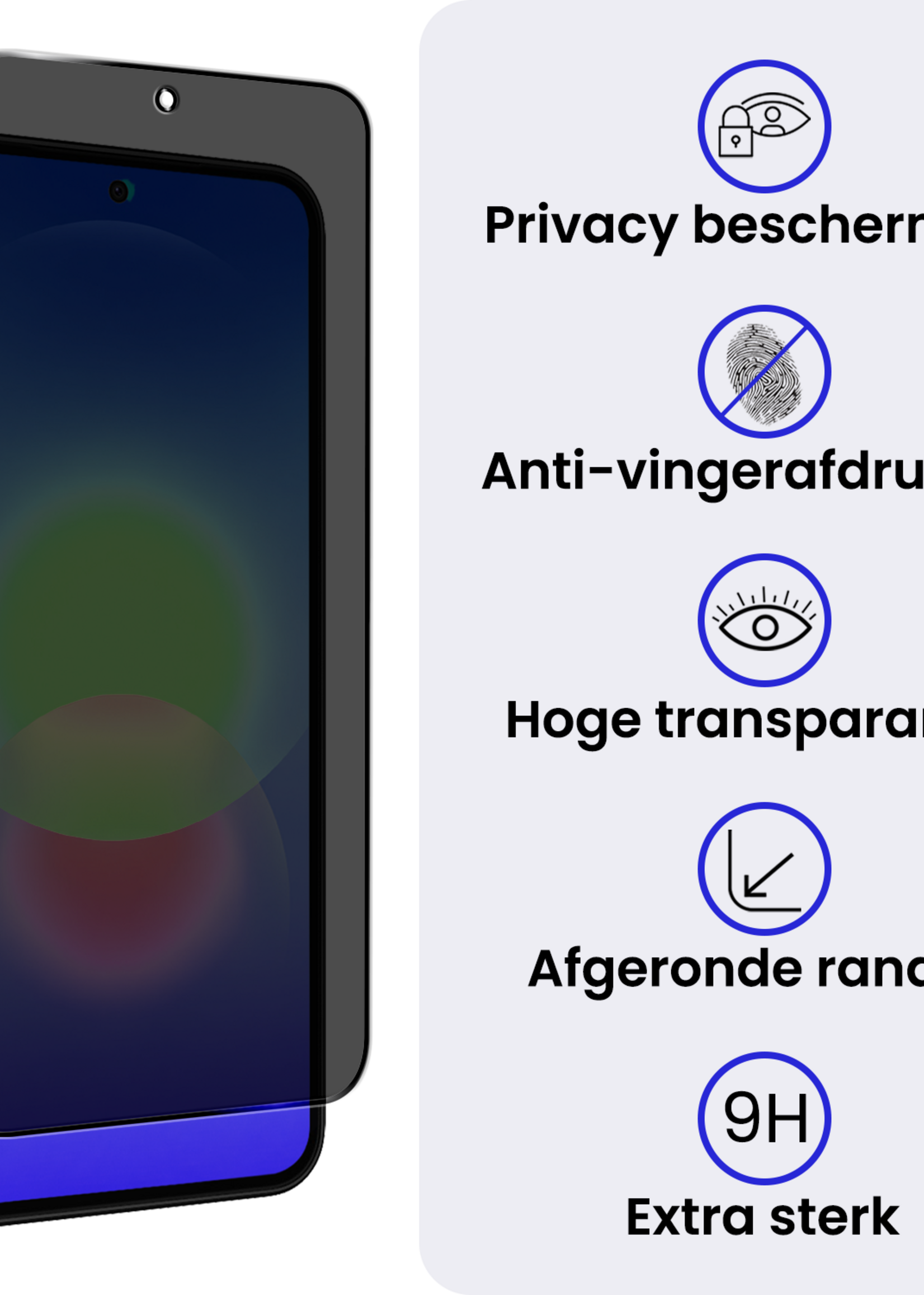 BTH BTH Samsung Galaxy A27 Screenprotector Glas Privacy
