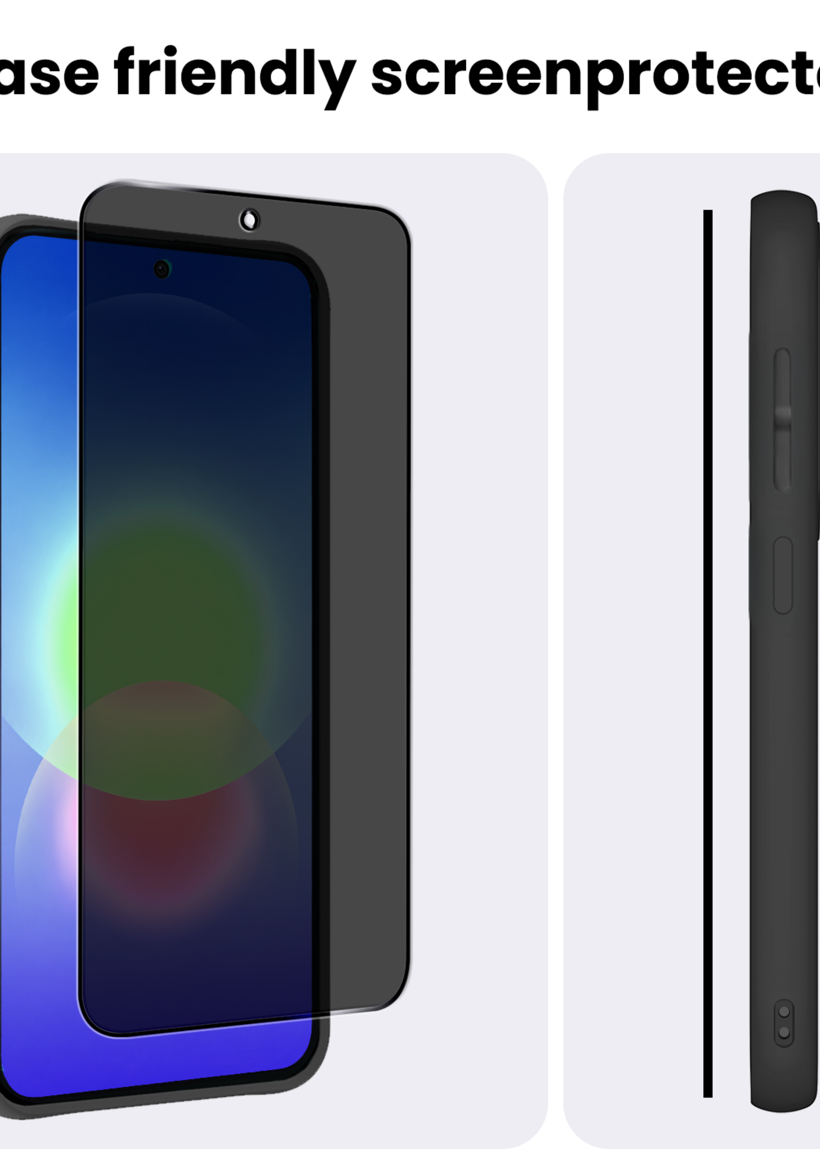 BTH BTH Samsung Galaxy A27 Screenprotector Glas Privacy - 2 PACK