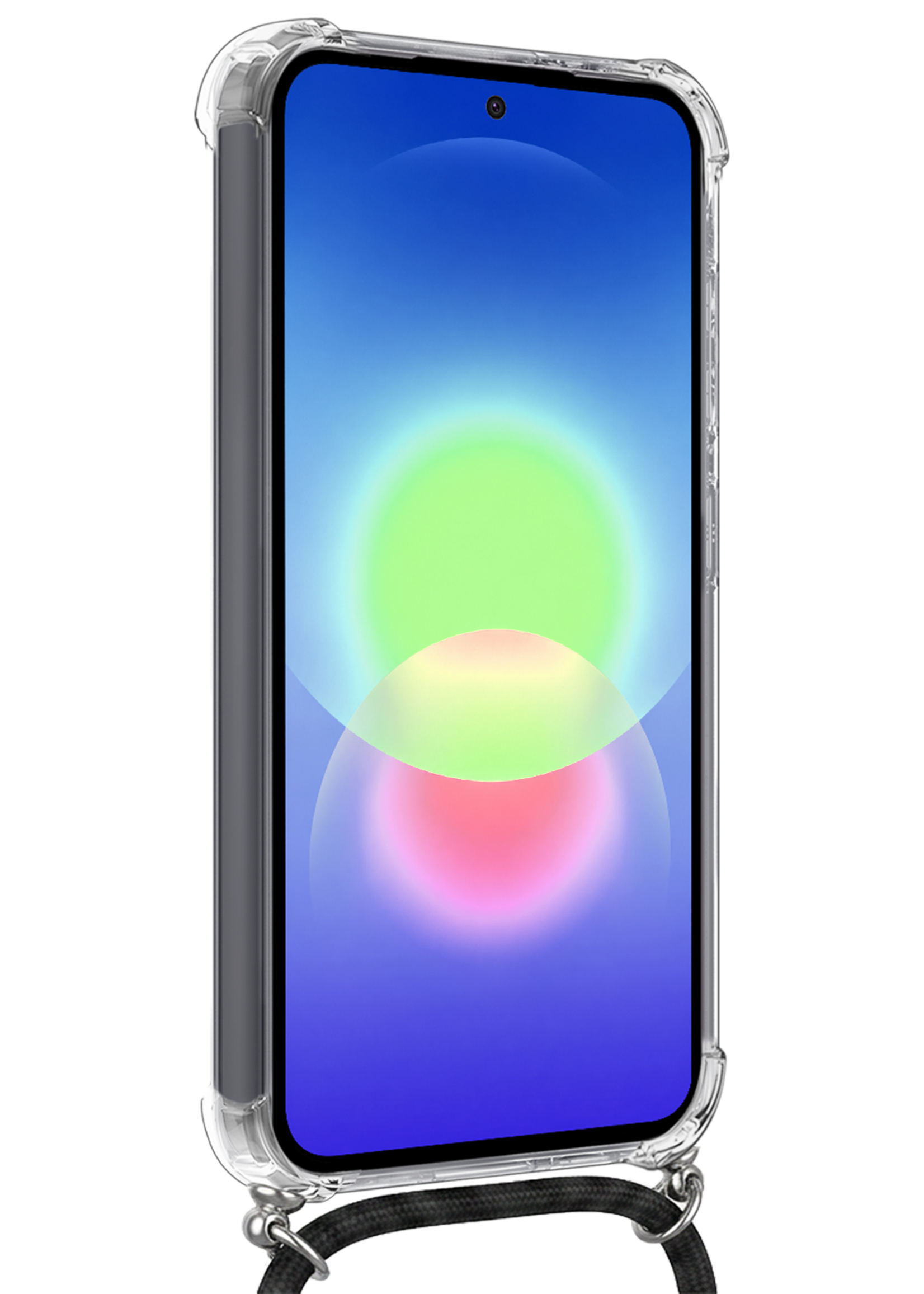 BTH BTH Samsung Galaxy A27 Hoesje Pashouder met Koord Met Screenprotector