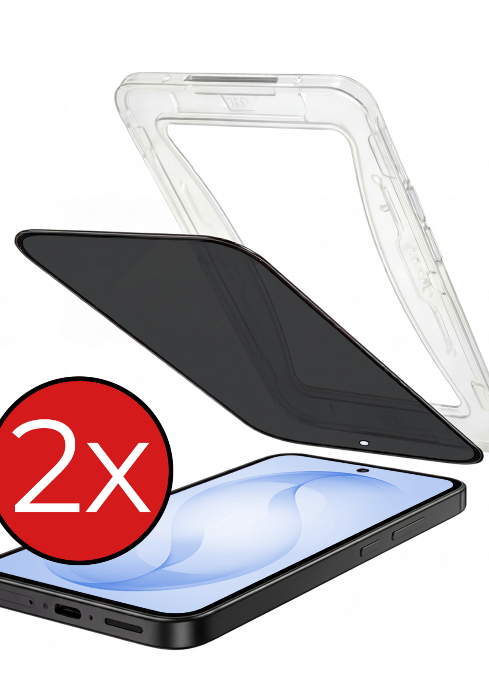 BTH BTH Samsung Galaxy S26 Hybrid Privacy Screenprotector - 2 PACK